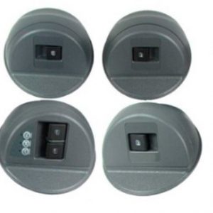 Moldura Botão De Vidro Elétrico Gol/Parati G4 4 Portas