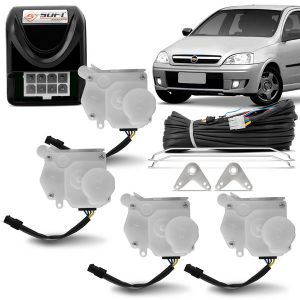 Kit Trava Elétrica Novo Corsa 4 Portas