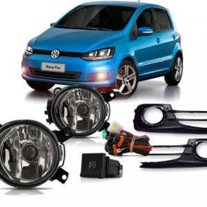 Kit Farol de Milha Fox Interruptor Quadrado