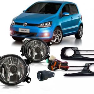 Kit Farol de Milha Fox Interruptor Redondo